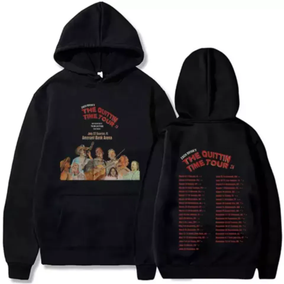 The Quittin Time Tour Zach Bryan 2024 Hoodie, Fan Premium Hoodie, Hoodie For Men And Women