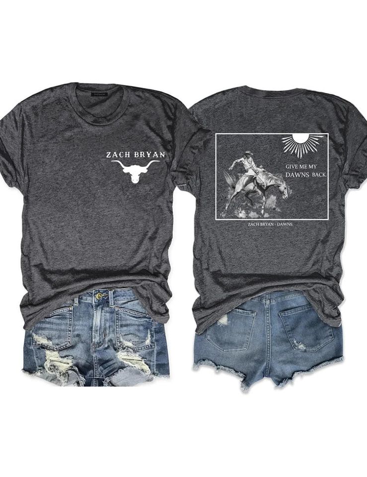 Zach Bryan The Quittin Time Tour 2024 Front And Back Shirt, Vintage Zach Bryan