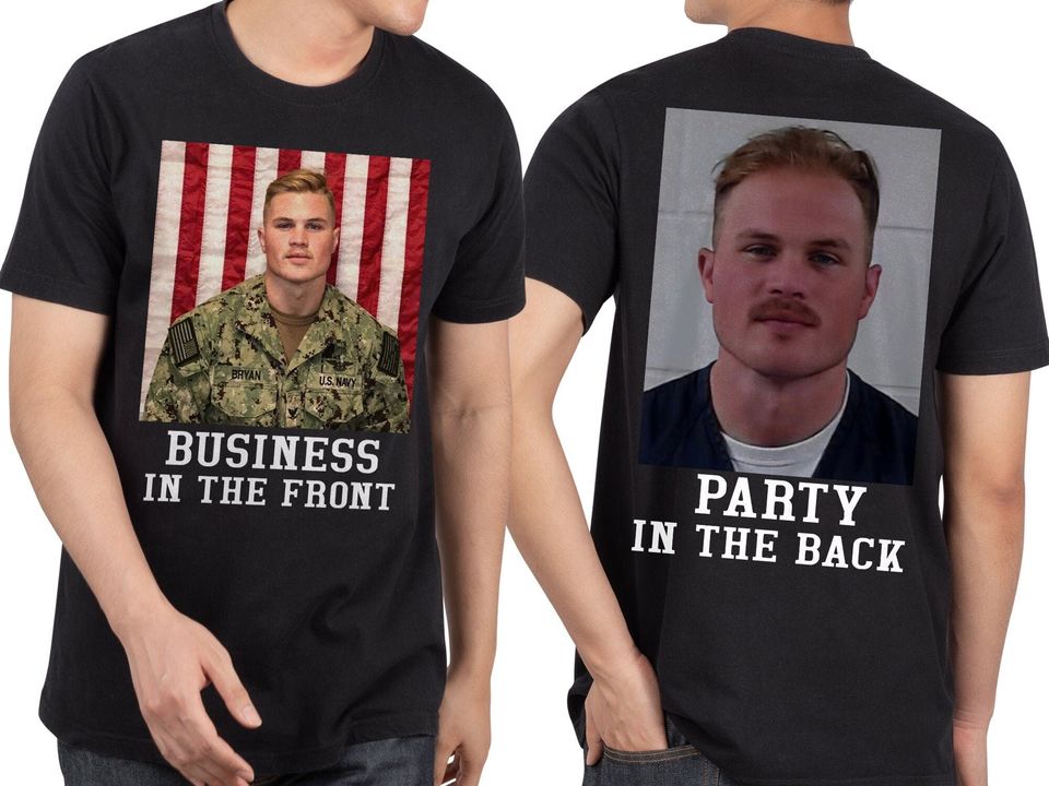 Zach Bryan Mugshot Front And Back Shirt