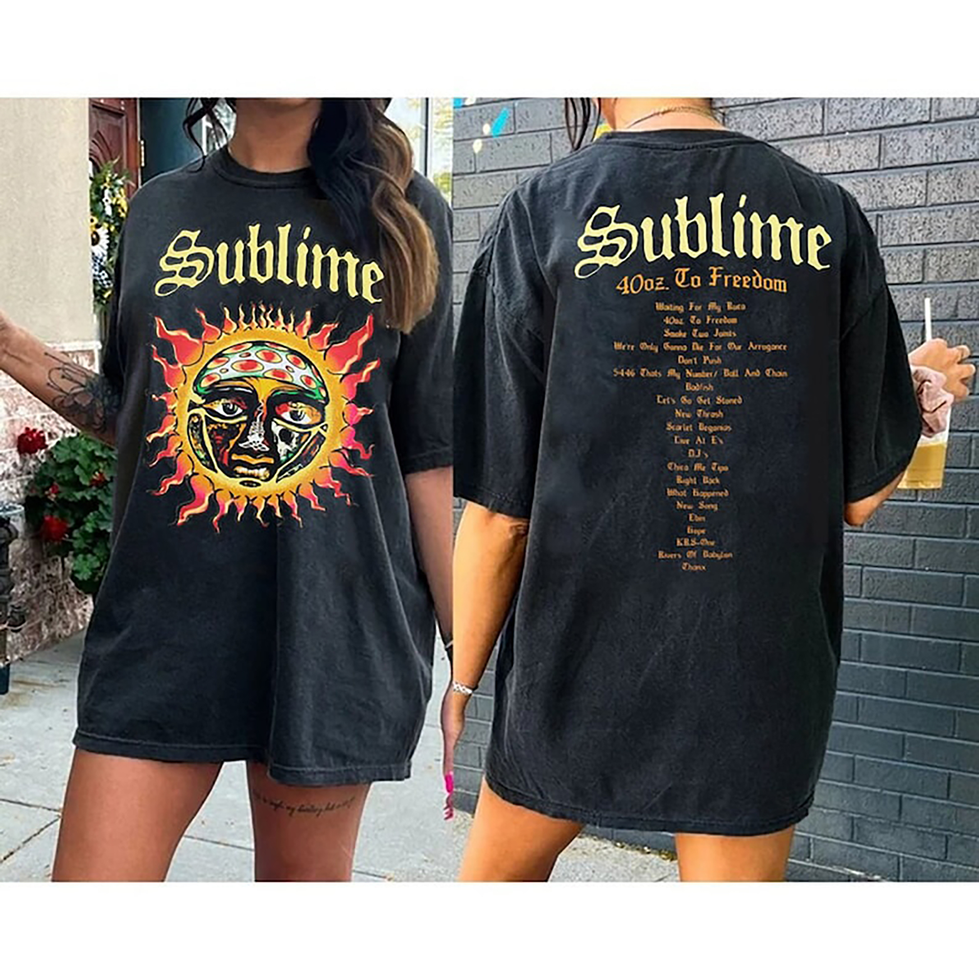 Sublime Tour Shirt 40Oz To Freedom Sublime Shirt Sublime Tee, Premium Shirt,Classic Style T-Shirt