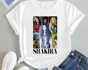 Shakira GraphicShirt, Shakira Las Mujeres Ya No Lloran Tour 2024 T-Shirt, Shakira Fan Gift Shirt, Shakira 90s Bootleg Shirt, Shakira Merch
