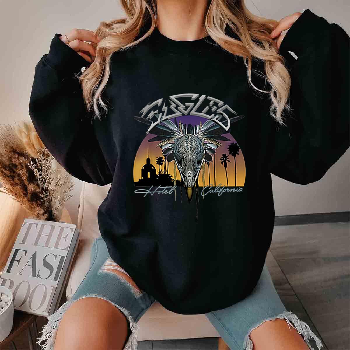 Eagles Hotel Cali Band Music Legend Vintage Sweatshirt