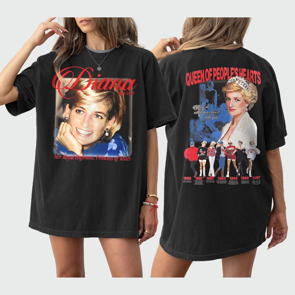 Diana, Princess Of Wales Two-Sided Unisex Shirt Princess Wales, Elizabeth Ii Shirt