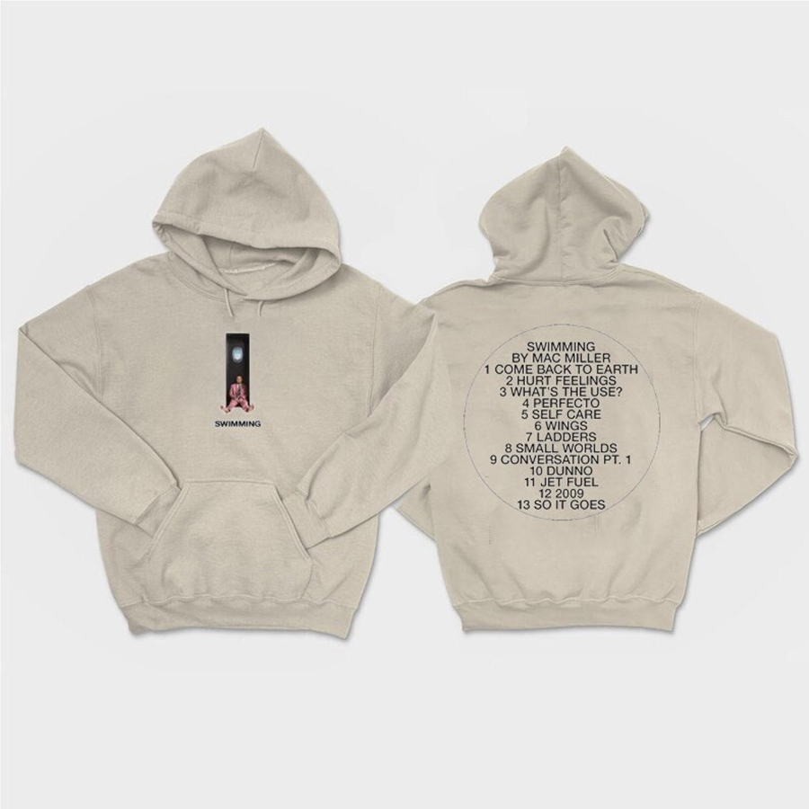 Mac Miller Swimming Album Tracklist Aesthetic Hoodie, Swimming Unisex Shirt, Mac Swimming Hoodie