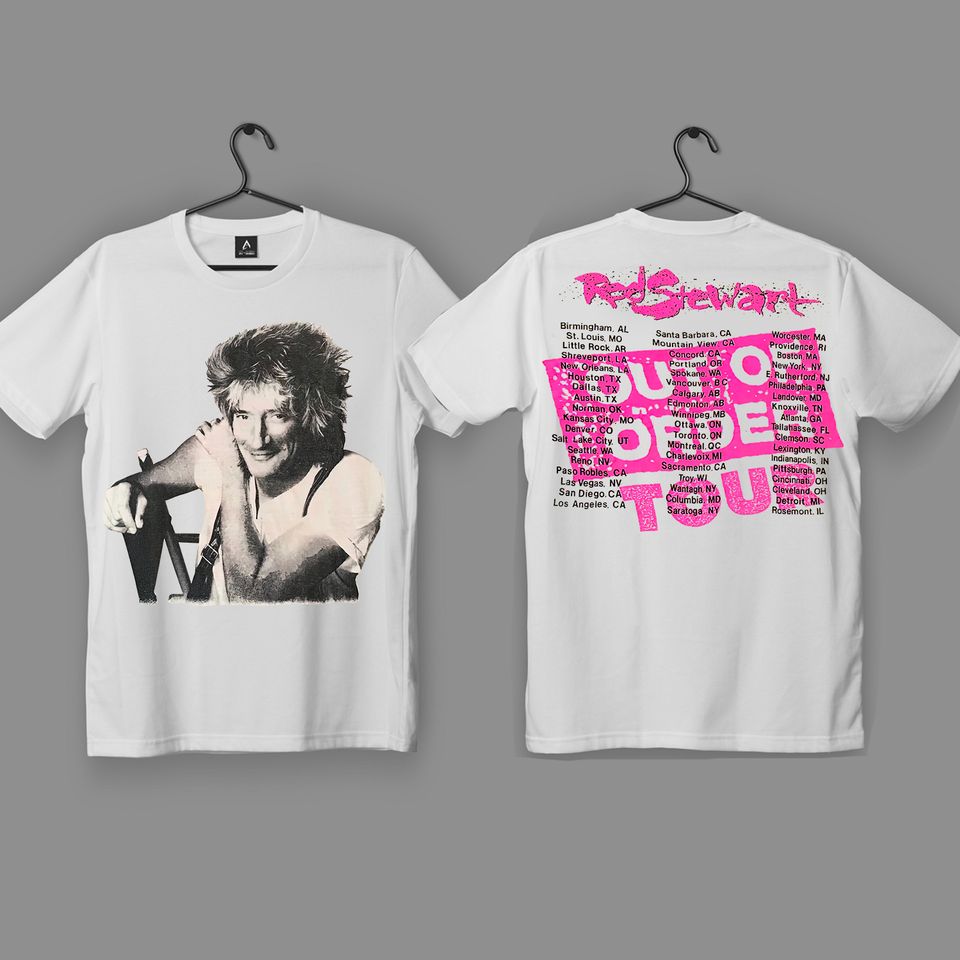 Vintage Rod Stewart 1988-1989 Out Of Order Tour T-Shirt
